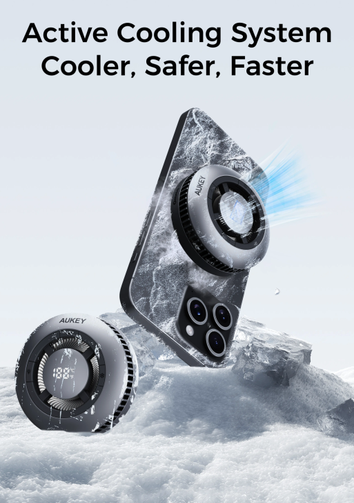 Aukey Magfusion GameFrost Magnetic Wireless Charger with Active Cooling (LC-G10)