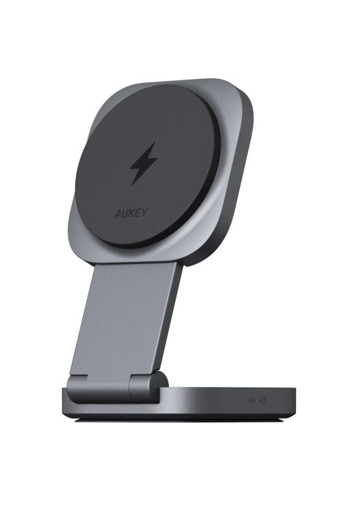Aukey MagFusion L Qi2 Foldable 2 In 1 Magnetic Wireless Charger (LC-MC211)