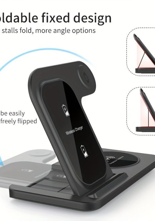 3-in-1 Fast Wireless Charger for iPhone & Apple Devices