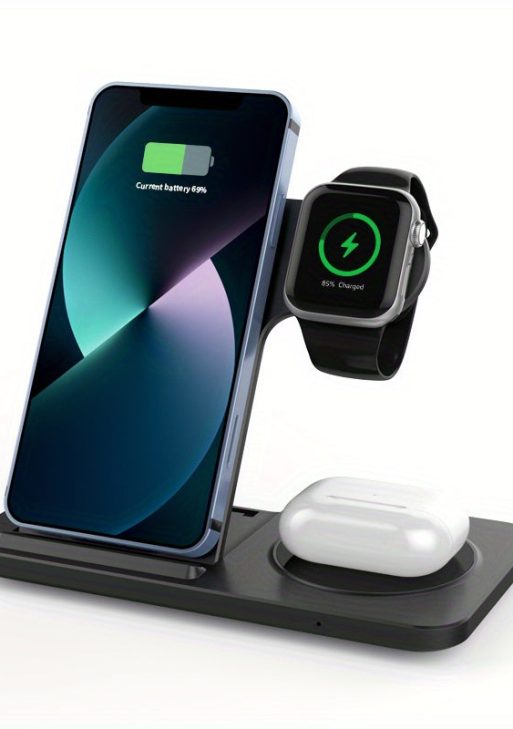 3-in-1 Fast Wireless Charger for iPhone & Apple Devices